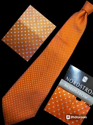 CORBATA DE SEDA PREMIUM TEJIDA A MANO EXCLUSIVA NORDSTROM, NUEVA CON ETIQUETAS $95 Foto 1 de 4