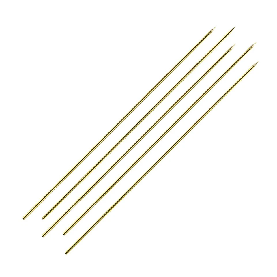 ANGEL DOMÄNE 5 Wurmnadeln 15cm, 25cm, Ködernadeln aus Messing, Nadeln um Köder aufzuziehen