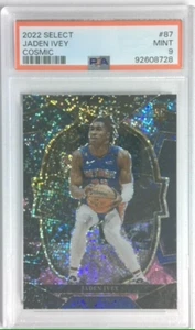 JADEN IVEY 2022-23 SELECT CONCOURSE COSMIC PRIZM 87 SP ROOKIE RC PSA 9 Pistons - Picture 1 of 4