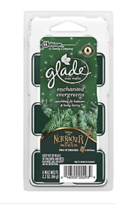 Glade Wax Melts, Enchanted Evergreens - Sparkling Fir, Balsam, Pack of 6 Melts