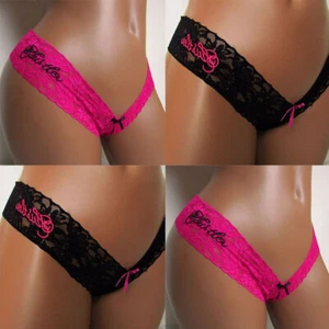 Women Ladies Knickers Sexy Lace Thong Panties Briefs Underwear Lingerie G-string - Picture 1 of 12