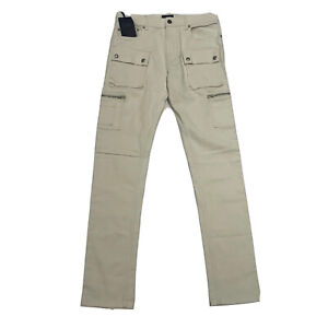 Belstaff Fremont Cargo Jeans - Skinny Fit Denim In Natural White 