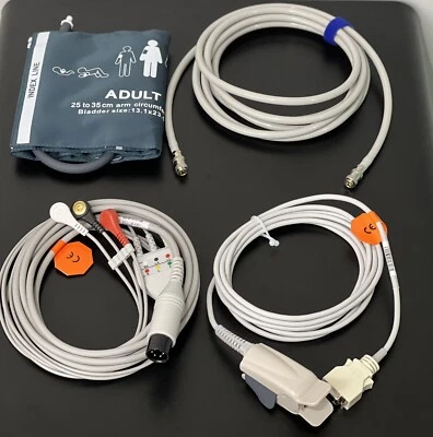 Datascope Passport 2 Bundle - Cuff, Hose, SpO2 Masimo, ECG - Same Day Shipping