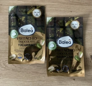 (5,00€/Einheit) Balea Tuchmaske Pistachio Chocolate Vegan Set 2 Stück - Bild 1 von 3