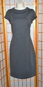 NEW Boden Audrey Ponte Heathered Gray Cap Sleeve Sheath Dress Sz. UK 12 R US 8 R - Picture 1 of 5