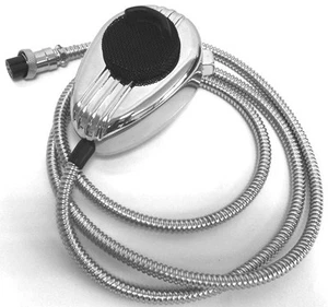 CB MICROPHONE METAL CHROME FOR CRT MC KING METAL LOOK WITH 6 PIN PLUG - Zdjęcie 1 z 2