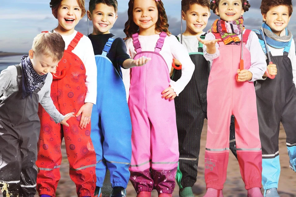 UNI Matschose Buddelhose Regenhose Regenjacke Wasserdicht Winddicht Größe 74/80 - Bild 1 von 1