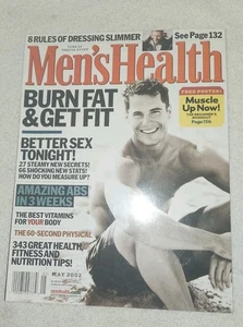 Vintage Men’s Health Magazine May 2002 - Bill Maher, Bradley Tomberlin No Label - Imagen 1 de 2