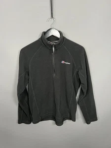 BERGHAUS 1/4 ZIP Fleece Jacket - Small - Black - Great Condition - Men’s - Picture 1 of 5