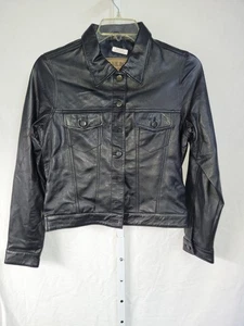 Blue Bone High Waist Leder Bikerjacke in SMALL - Bild 1 von 5