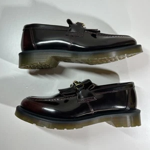 Dr. Martens Adrian Snaffle Glattleder Halbschuhe Schuhe Herren Größe 8 Kirschrot - Bild 1 von 12
