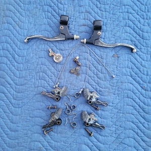 Chang Star Vintage Cantilever Brake Set w/ Levers 4 Finger Klunker C Star MTB  - Picture 1 of 5