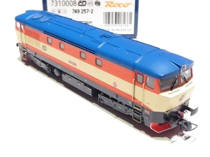 Roco HO 7310008 CD 4achsige Diesellok 749 257 2 orange beige NEU OVP Sound - Picture 1 of 3