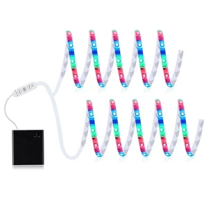 LED Strip Light Battery Powered R,G,B Color Changing Flexible LED Strip with ... - Picture 1 of 8