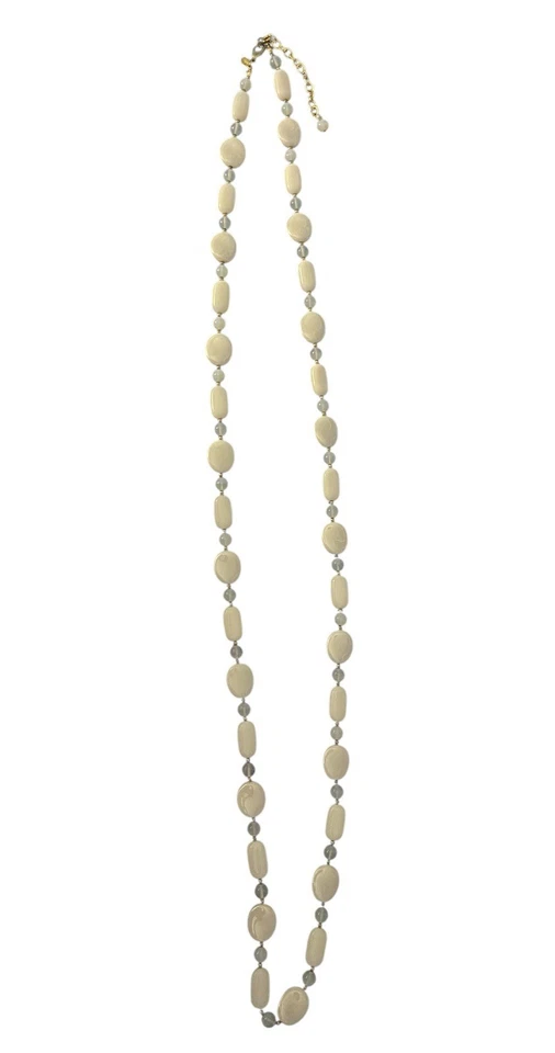 "Collar Joan Rivers Classics Collection piedras blancas y azuladas esmeriladas 11+"" de largo" Foto 1 de 4