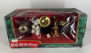 Vintage 1995 Mr. Christmas Bear Bass Band Animated Musical Set with Box - Picture 1 of 3
