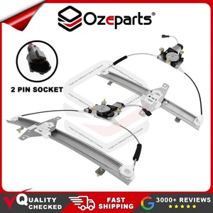 REAR Pair LH+RH Electric Window Regulator W/ Motor For Holden Barina 05~11 Sedan - Picture 1 of 7