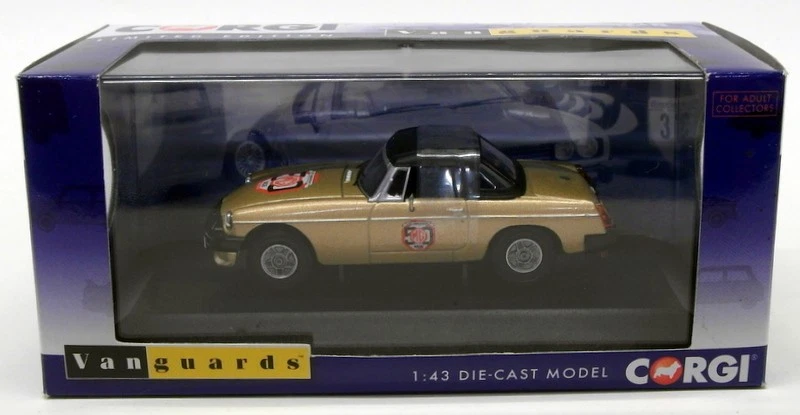 Vanguards 1/43 Scale Model Car VA13000 - MGB 50th Anniversary Model - White Gold - Image 1 of 4