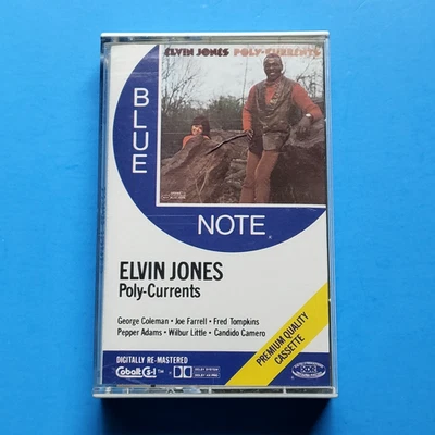 Elvin Jones Poly-Currents Cassette Tape 1985 Blue Note Jazz Drummer Modal Jazz - Image 1 of 4