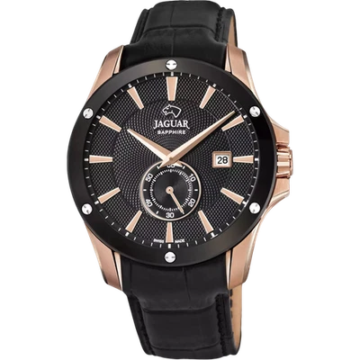 Reloj JAGUAR Hombre Swiss Acamar Negro J882/1 - Acero y Cuero, 10 Atm Foto 1 de 2