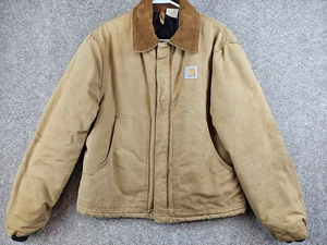 Vintage 90s Herren Carhartt Arctic Duck Jacke braun gesteppt JQ186 Union 42 - Bild 1 von 21