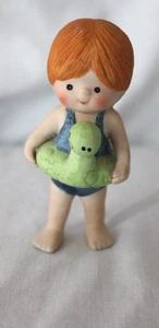 1981 Country Cousins, Katie, Girl w/Pool Floatie Figurine - Picture 1 of 3