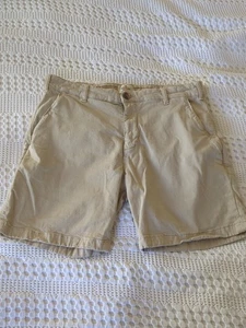 Chino corto de sarga elástica de 7" capa marina talla 32 cintura 31 tostado - Imagen 1 de 8