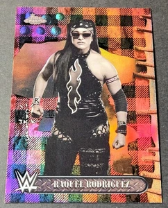 2025 Topps Chrome WWE Cactus Jack Red Black Flannel Raquel Rodriguez Refractor - Picture 1 of 2
