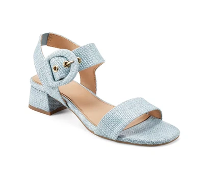 Sandalias de vestir Easy Spirit para mujer "Selina" azules de tacón bloque con tiras talla: 6 Foto 1 de 4