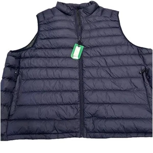 Solaris Men’s Down Vest Packable Jacket 3XB Big Man Lightweight Navy Blue - Picture 1 of 14