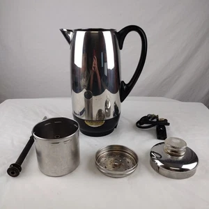 FarberWare Superfast 142 Percolator Coffee Pot Stainless Steel 12 Cup - Picture 1 of 9