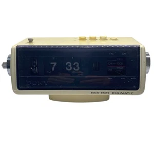 Vintage années 70 Sony Solid State Digimatic AM FM radio horloge à bascule 8FC-100W PIÈCES - Photo 1/6