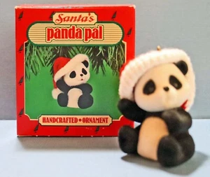 Vintage Hallmark Ornament 1986 - Santa's Panda Pal - Picture 1 of 3