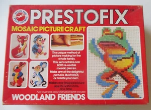 VINTAGE PRESTOFIX by PETER PAN PLAYTHINGS - MOSIAC PICTURES - WOODLAND FRIENDS - Picture 1 of 6