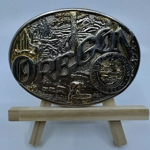 OREGON BELT BUCKLE | AWARD DESIGN MEDALS (ADM) | Gold & Silver plated RARE! - Picture 1 of 9