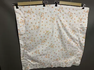 "Finta quadrata Bellino Arancione & Bianco Floreale 100% Cotone Egiziano *ITALIA* 30""X30" - Foto 1 di 4
