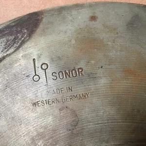 Sonor 8 Eight Inch Pair Of Crash Cymbals Small But Heavy Made In Western Germany - Picture 1 of 17