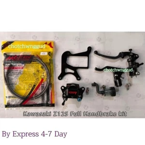 NEW Kawasaki Z125 Handbrake kit (Steel bracket) Caliper Stunt Parts Motorcycle - Picture 1 of 9