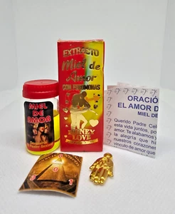 EXTRACTO MIEL DE AMOR CON FEROMONAS ATRAE AL SER AMADO ORACION AMULETO INCLUIDO - Picture 1 of 2