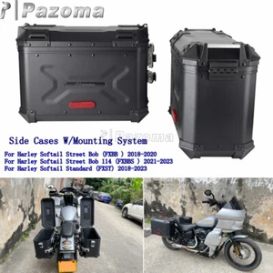 Alforja trasera caja lateral maleta equipaje para Harley Softail Street Bob FXBB/S '18-Up - Imagen 1 de 12