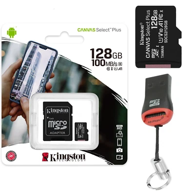 128GB Memory Card for Galaxy A32 5G Smartphone Kingston Micro SD Card - Image 1 of 4