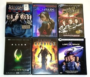 Battlestar Galactica: Razor, Riddick, Alien, Aeon Flux & Starship Troopers DVD - Imagen 1 de 5