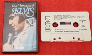 ELVIS PRESLEY - UK CASSETTE TAPE - OUR MEMORIES OF ELVIS VOLUME 2 - Picture 1 of 4