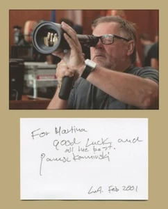 Janusz Kaminski - direttore della fotografia polacco - rara cartolina firmata + foto - 2001 - certificato di autenticità - Foto 1 di 3