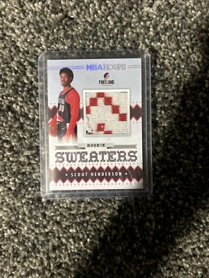 2023-24 Panini NBA HOOPS Rookie Sweaters Scoot Henderson  - Image 1 of 2