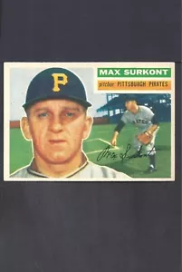1956 TOPPS #209 MAX SURKONT-2--BV $30--PIRATES--NO CREASES--NR/MT - Picture 1 of 2