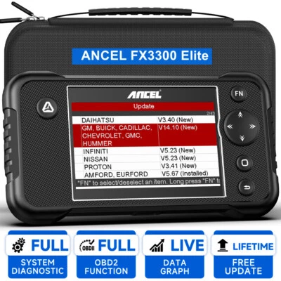 Car OBD2 Scanner Full System Code Reader ABS SRS Check Engine Diagnostic Tool  - Image 1 of 4