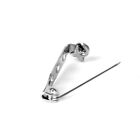 100x Stainless Steel Brooch Pin Backs with Safety Catch Bar - 25mm
