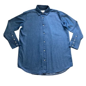 Scotch & Soda Mens Shirt Size XS Blue Loose Fit Casual Long Sleeve Button Up - Picture 1 of 12