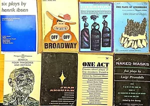 9 Drama PBs Pirandello Strindberg Chekov Anouilh Ibsen Seneca Albee +2 Anthology - Imagen 1 de 12